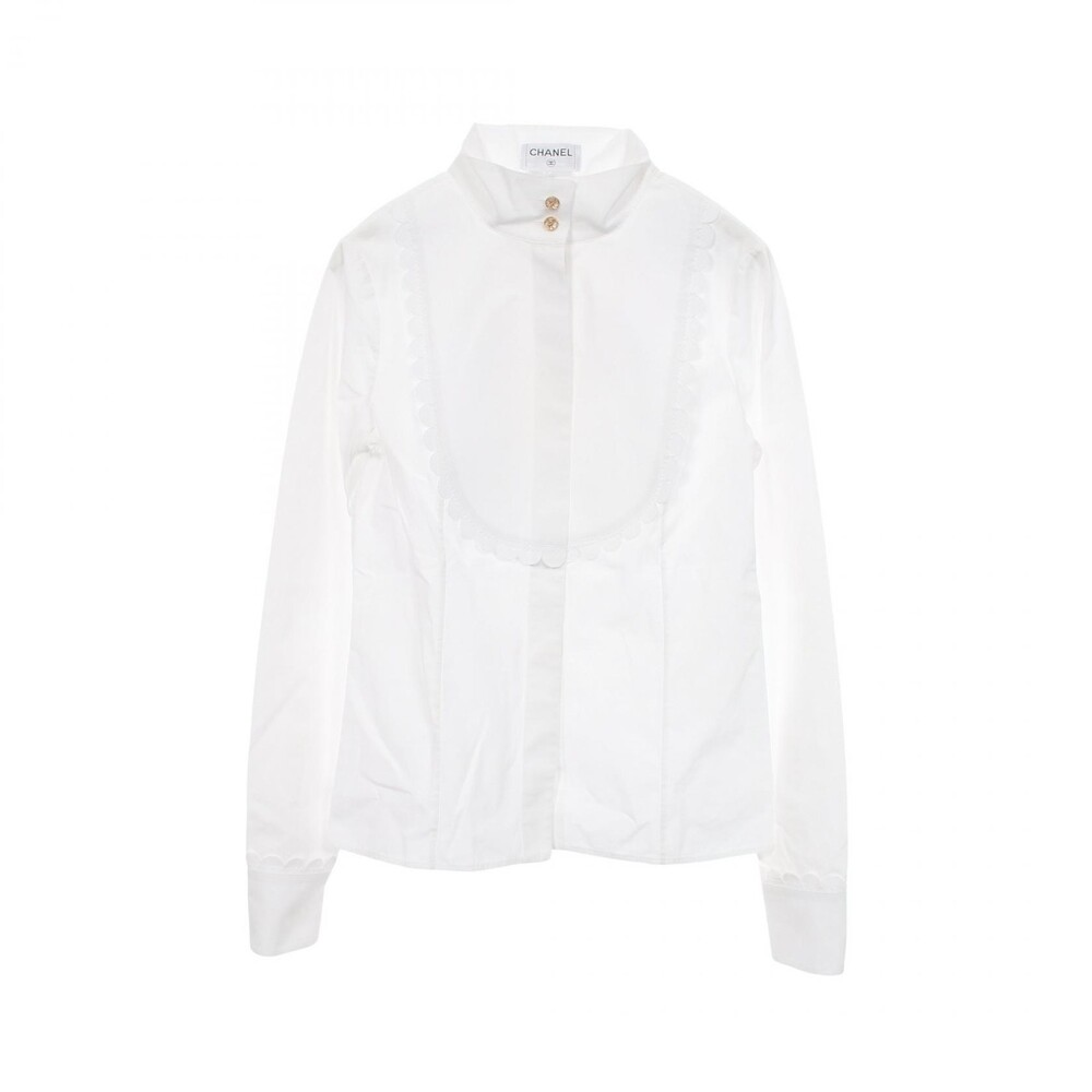 Chanel Frilled Blouse Shirt Longsleeves #309076C63B